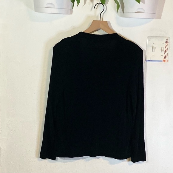 Chico's Travelers Black Sparkly Twinset Cardigan & Tank Top - Picture 3 of 8